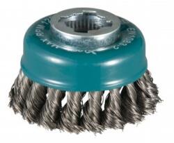 Makita acélhuzal csésze kefével fonott huzal átmérő 0, 35 mm X-LOCK 80 mm D-73374 (D-73374)