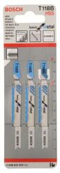 Bosch Fűrészlap dugattyús fűrészhez T 118 B BfM (3 db) 2608631673 (2608631673)