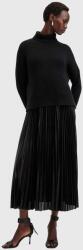AllSaints ruha és pulóver SPARK DRESS fekete, midi, harang alakú, W082db - fekete M