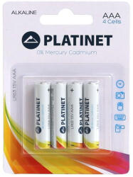 Platinet AAA Alkáli Elem 4db/csomag (PMBLR034B) - mzona
