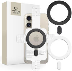 Tech-Protect MMP-100 MagSafe Mágneses Gyűrűkészlet - Fekete+Fehér (5906302372188)