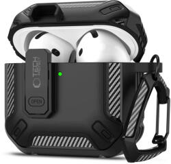 Tech-Protect AirPods 4 Tok - Tech-Protect Carbonox - Fekete (WR-183917)