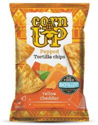 Corn Up teljes kiőrlésű sárga kukorica tortilla chips nacho sajt és jalapeno ízesítéssel 60g