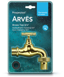 Prosperplast ARVES 3/4" Sárgaréz Kerti Csap Arany (PPP-RTAP1-gold)