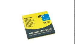 Info Notes Jegyzettömb öntapadó, 75x75mm, 80lap, Info Notes brilliant sárga (5654-34) - tintasziget