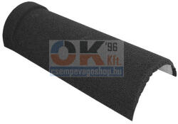 DREPA Antracit kőzúzalékos, íves kúpcserép 1db (2AGR-iveskup) (2AGR-iveskup)