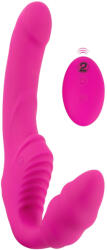 You2Toys Strepless Strap-On - felcsatolható vibrátor (pink) - szexshop