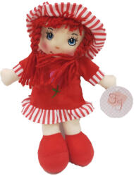 Rongybaba csíkos kalapban - piros