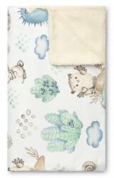 Sensillo kétoldalas babatakaró 80x100 cm - cuki állatkák