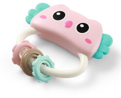  BabyOno csörgő rágóka - rózsaszín bagoly