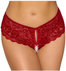 Cottelli Collection - nyitott csipke bugyi (piros) (23109703051) - pleasure4you