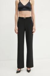 Marciano by Guess nadrág MASHA női, fekete, magas derekú egyenes, 5RGB27 6302A - fekete 36