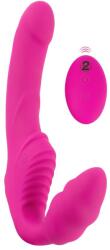Strepless Strap-On - felcsatolható vibrátor (pink) - erotikashow