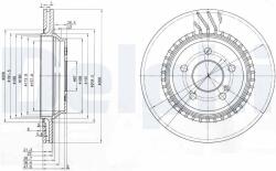 DELPHI féktárcsa DELPHI BG3726 (BG3726)