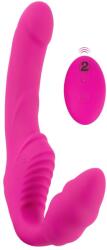 You2Toys Strepless Strap-On - felcsatolható vibrátor (pink) - shop
