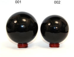  Sfera din Obsidian Negru Mineral Natural - 77-88 x 77-88 mm - 1 Buc