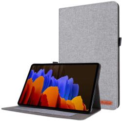  FABRIC Flip tok Samsung Galaxy Tab S8+ / S7+ / S7 FE szürke