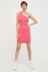 Calvin Klein ruha rózsaszín, mini, testhezálló - rózsaszín L - answear - 24 990 Ft