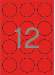 APLI Etikett, 60 mm kör, színes, APLI, neon piros, 240 etikett/csomag (LCA2868)