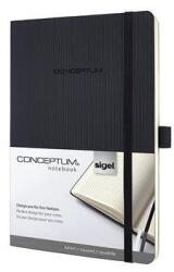 Sigel Jegyzetfüzet, exkluzív, A5, kockás, 97 lap, puhafedeles, SIGEL "Conceptum", fekete (SICO320) - fiorex
