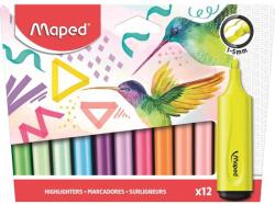 Maped Szövegkiemelő készlet, 1-5 mm, MAPED "Fluo Peps Assorted", 12 különböző szín (IMA740901) - fiorex