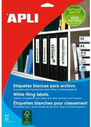 APLI Iratrendező etikett, univerzális, 190x61 mm, APLI, 100 etikett/csomag (LCA1233)