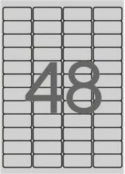 APLI Etikett, 45, 7x21, 2 mm, poliészter, időjárásálló, kerekített sarkú, APLI, ezüst, 4800 etikett/csomag (LCA12973) - fiorex