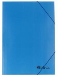 Victoria Gumis mappa, karton, A4, VICTORIA OFFICE, kék (IDPG04) - fiorex