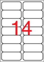APLI Etikett, 99, 1x38, 1 mm, poliészter, kerekített sarkú, APLI, átlátszó, 140 etikett/csomag (LCA10052) - fiorex