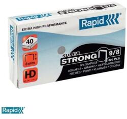 Rapid Tűzőkapocs, 9/8, horganyzott, RAPID "Superstrong" - 5000db (E24871000)