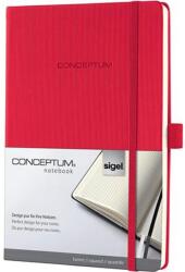 Sigel Jegyzetfüzet, exkluzív, A5, kockás, 97 lap, keményfedeles, SIGEL "Conceptum", piros (SICO654)