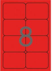 APLI Etikett, 99, 1x67, 7 mm, színes, kerekített sarkú, APLI, neon piros, 160 etikett/csomag (LCA2876) - fiorex