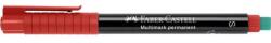 Faber-Castell Alkoholos marker, OHP, 0, 4 mm, FABER-CASTELL "Multimark 1523", piros (TFC152321) - fiorex
