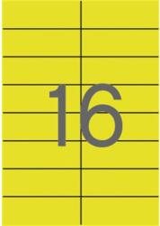 APLI Etikett, 105x37 mm, színes, APLI, sárga, 320 etikett/csomag (LCA1595) - fiorex