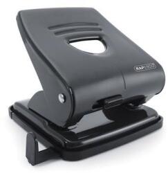 Rapesco Lyukasztó, kétlyukú, 30 lap, fém, RAPESCO "827", fekete (IRPF827MB1)