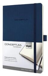 Sigel Jegyzetfüzet, exkluzív, A5, vonalas, 97 lap, puhafedeles, SIGEL "Conceptum", éjkék (SICO327) - fiorex