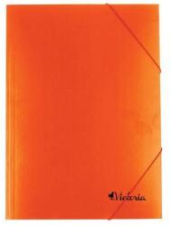 Victoria Gumis mappa, karton, A4, VICTORIA OFFICE, narancs (IDPG06) - fiorex