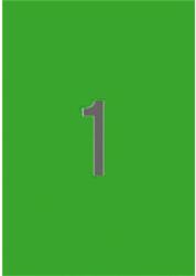 APLI Etikett, 210x297 mm, színes, APLI, neon zöld, 20 etikett/csomag (LCA2881)