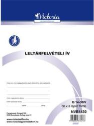 Victoria Paper Nyomtatvány, leltárfelvételi ív, 50x3, A4, VICTORIA PAPER, "B. 14-30 (NVB1430)