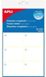 APLI Etikett, 34x53 mm, fagyasztható, kerekített sarkú, A5 hordozón, APLI, 60 etikett/csomag (LCA12058) - fiorex