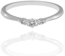 Moon Diamonds fehér arany gyűrű - 50-00546-1255F/56 (50-00546-1255F/56)