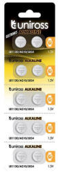 Uniross Alkáli Gombelem AG10/LR54 (1, 5V) B10 (REX-01080) - asalite