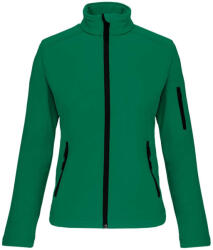 Kariban Női 3 rétegű softshell dzseki, Kariban KA400, Kelly Green-XL (ka400kl-xl)
