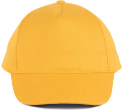 K-UP KP116 öt paneles pamut baseball sapka K-UP, Yellow-U (kp116ye-u)