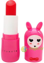 INUWET Balsam de Buze pentru Copii cu Parfum de Cirese Lovely Bunny - Fushia 3.5g