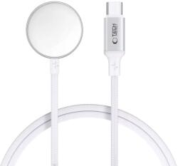Tech-Protect Cablu de încărcare magnetică Tech-Protect MC02 UltraBoost USB-C 100 cm Apple Watch alb (5906302360086)