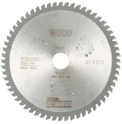 DEWALT Диск циркулярен Dewalt за рязане на дърво 216x30x2.6мм, 60z (DT4370)