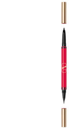 Valentino Valentino, Twin Liner, Double-Ended, Gel Pencil Eyeliner, 02, Black & Rosso, 8 g