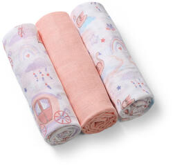 Scutece de muselina BABYONO Super Soft 3 buc - Piersica, 70x70 cm (348-11-BO)