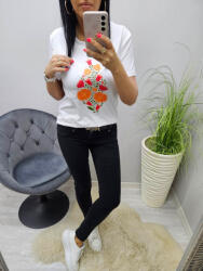 Norafashion Csinos virágmintás női póló (2) (217023)